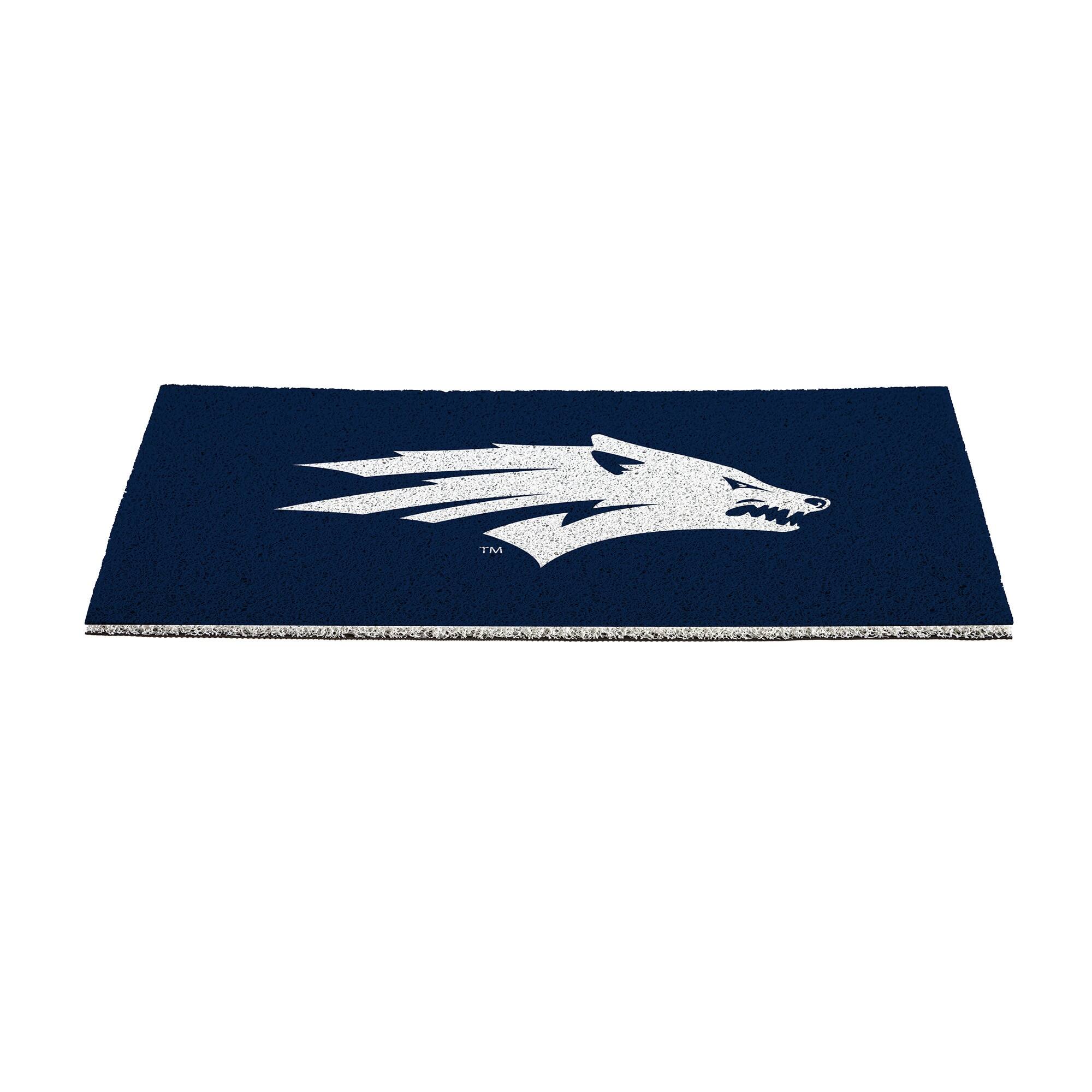 Alt View 1. Evergreen Enterprises - Nevada Wolf Pack 16" x 28" Full Color Indoor/Outdoor Logo Turf Mat - Multicolor.