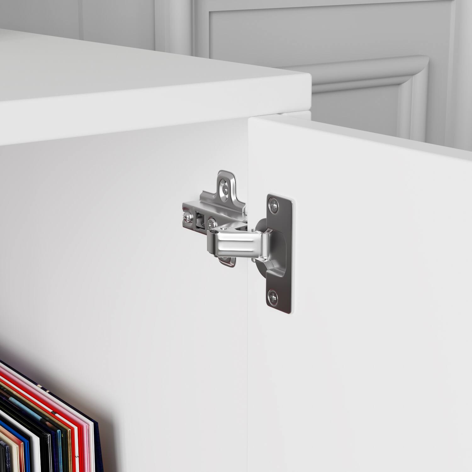 Alt View 8. FUFU & GAGA - FUFU&GAGA Modern Media Console - 80" TV Compatibility, Storage Cabinets & Sleek Design White - White.