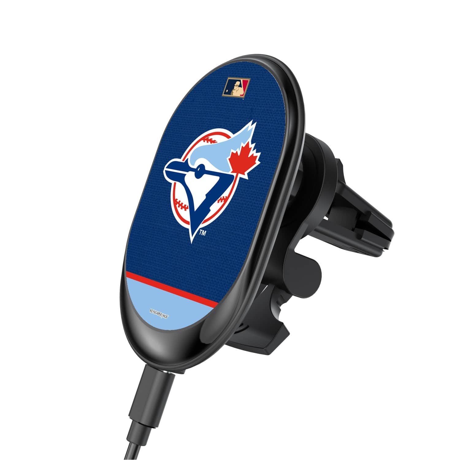 Keyscaper - Toronto Blue Jays 1977-1988 Throwback Wireless Magnetic Car Charger - Multicolor