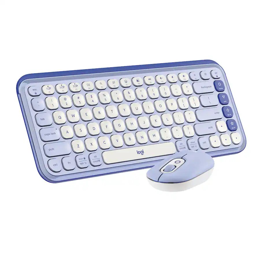 Logitech POP ICON COMBO Compact TKL Wireless Bluetooth Keyboard and ...