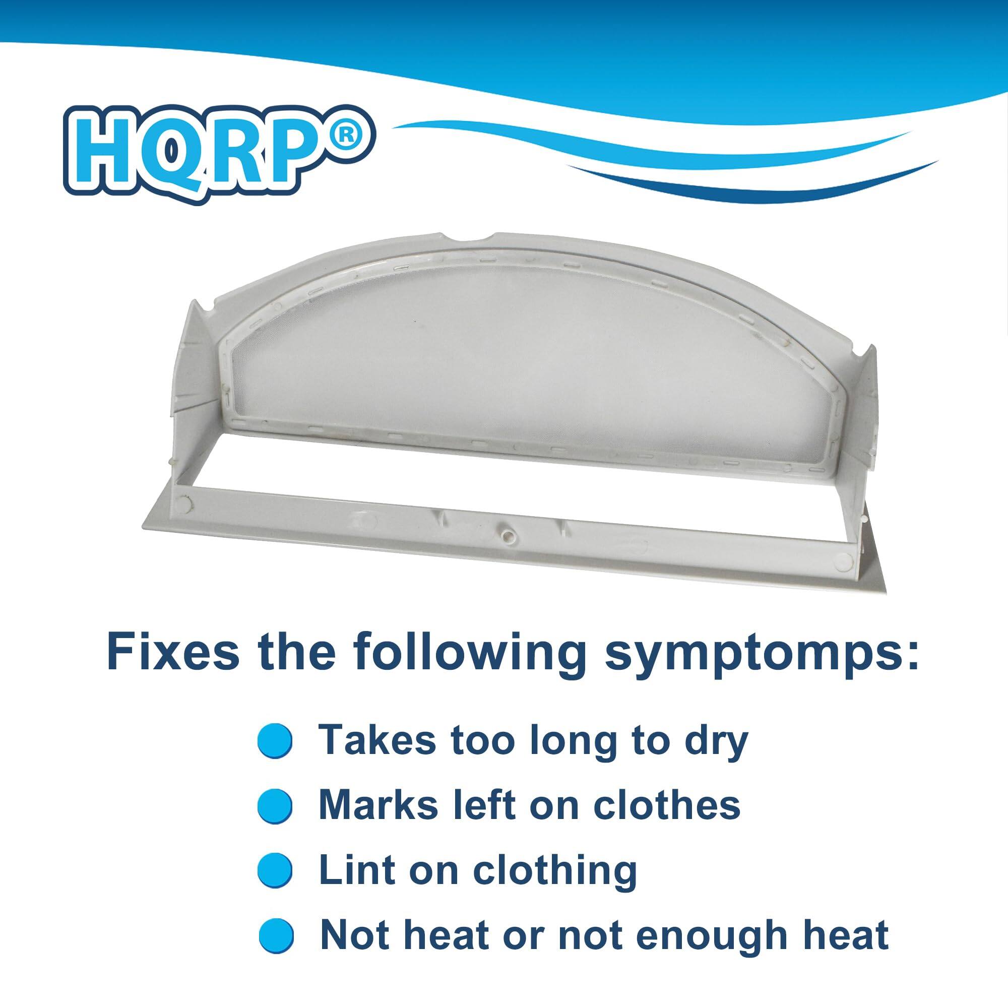 HQRP® Fixes the following symptoms:  
- Takes too long to dry  
- Marks left on clothes  
- Lint on clothing  
- Not heat or not enough heat