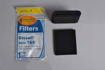 EnviroCare Technologies Filters  
Bissell*  
Style 7 & 8  
Upper Tank and Pre-ol Filter Set for Bachi to Longta  
1 Filter Set