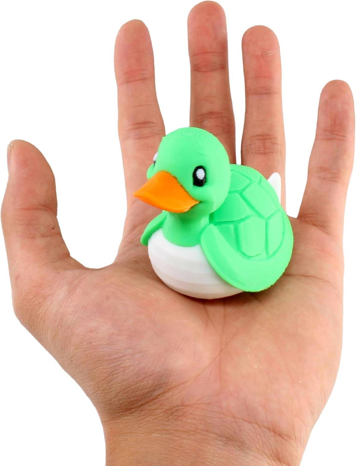 Back. JuzToys - Turtle Duck Figurine, 4x4 Ducking, Fun Car Dashboard Accessory, Unique Turtle Gifts, Ducks for Cars by PowerTRC - Green.
