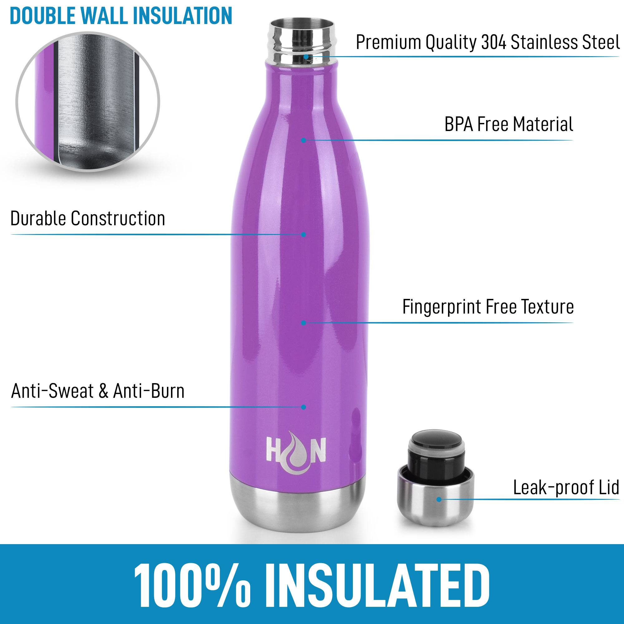 - DOUBLE WALL INSULATION
- Premium Quality 304 Stainless Steel
- BPA Free Material
- Durable Construction
- Fingerprint Free Texture
- Anti-Sweat & Anti-Burn
- Leak-proof Lid
- 100% INSULATED