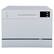 Front. SPT - 21 in. Silver Portable Countertop 120-Volt Dishwasher with 6 Cycles with 6 Place Settings Capacity - Silver.