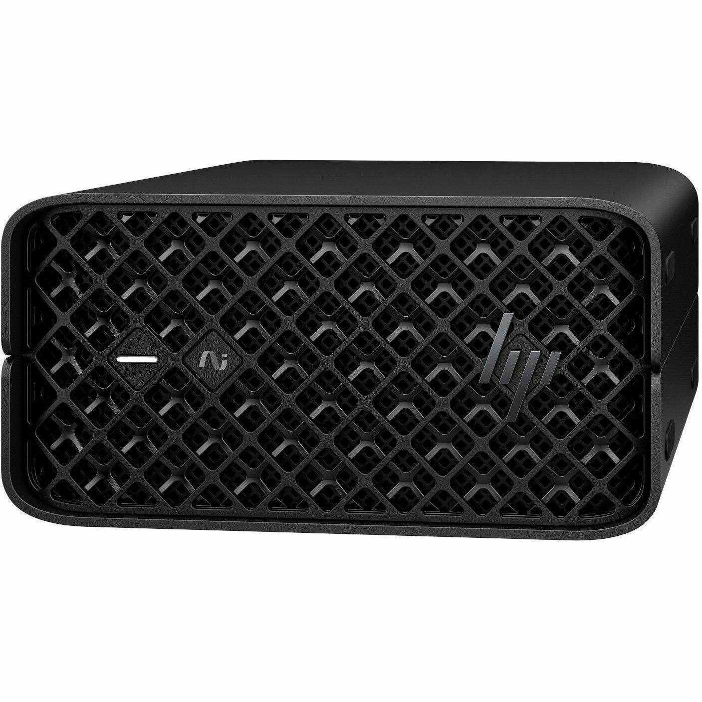 Alt View 1. HP - HP Z2 Mini G1a Workstation - 1 x AMD Ryzen AI MAX PRO 395 - 128 GB - 1 TB SSD - Mini PC - Jet Black - AMD Chip - Windows - Black.