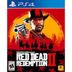 Rockstar Games presents Red Dead Redemption II, a mature 17+ game rated by the ESRB.