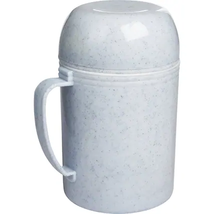 Angle. Brentwood Appliances - 1.2L Wide Mouth Glass Food Thermos - White.