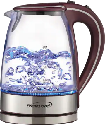 Angle. Brentwood - 1.7L Electric Kettle - Purple.