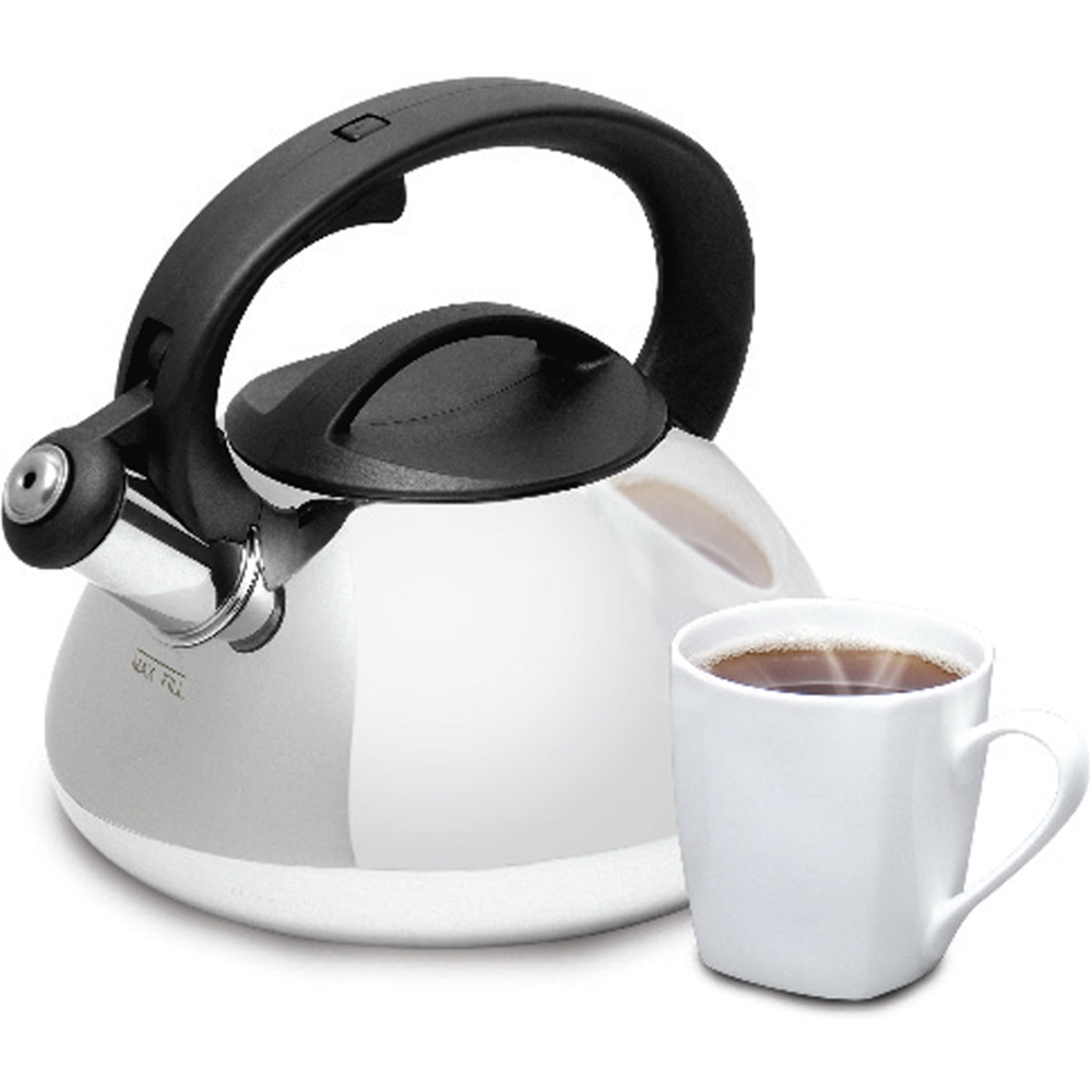 Best Buy: Gibson Mr. Coffee Harpwell 2-Quart Whistling Tea Kettle Stainless  Steel 91583939M