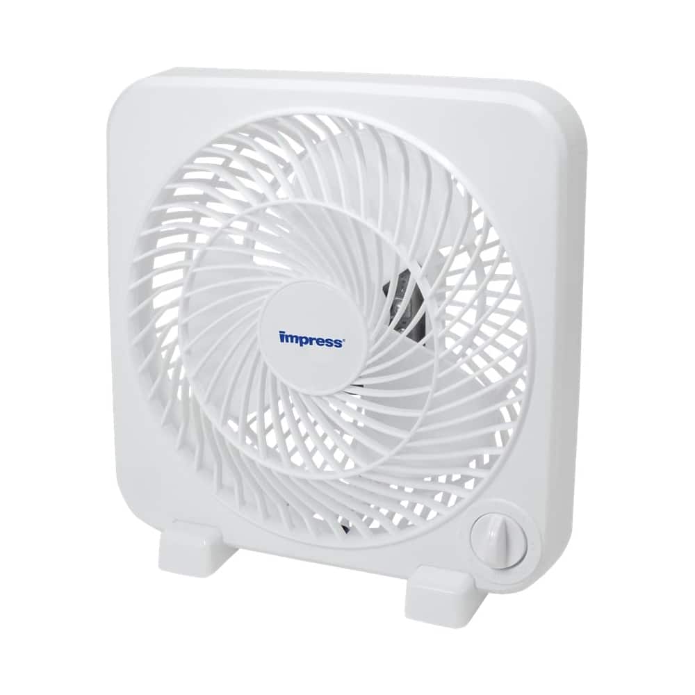 Front. Impress - Table Fan - White.
