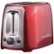 Angle Zoom. Brentwood - 2-Slice Wide-Slot Toaster - Red stainless steel.