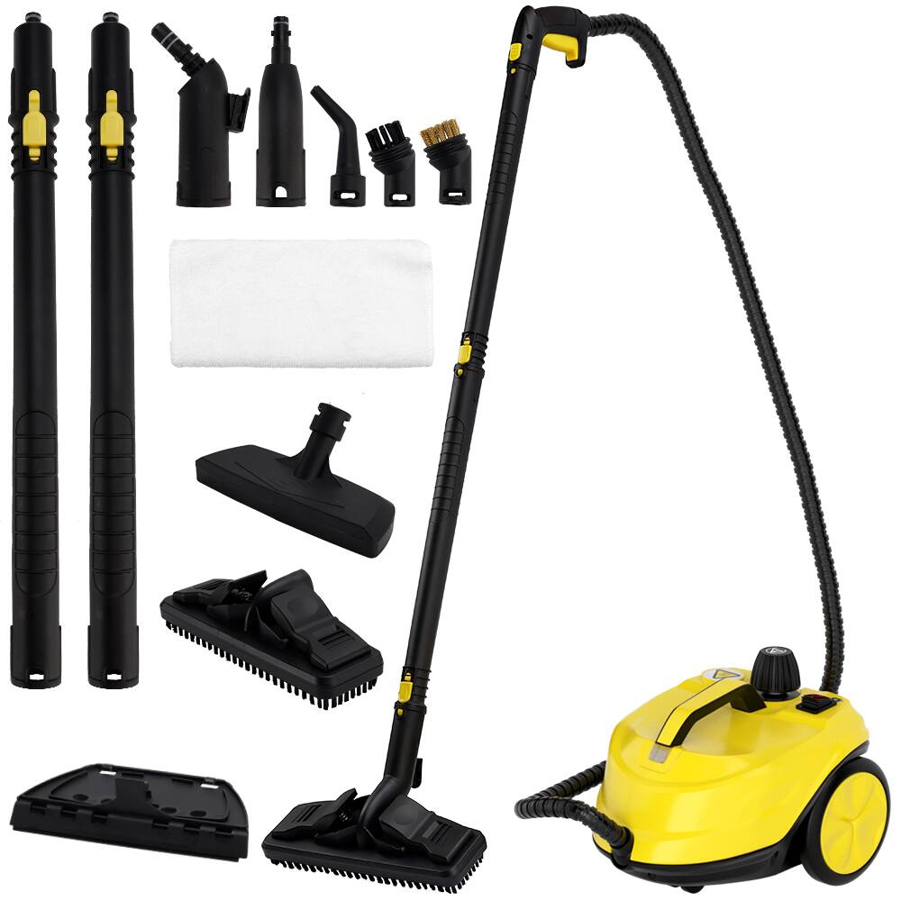 Front. Topteng - 2000W High-Pressure Steam Cleaner for Home&Car -0.6 gal Tank, 60min Runtime, Multi-Surface Cleaning with Accessories Kit.