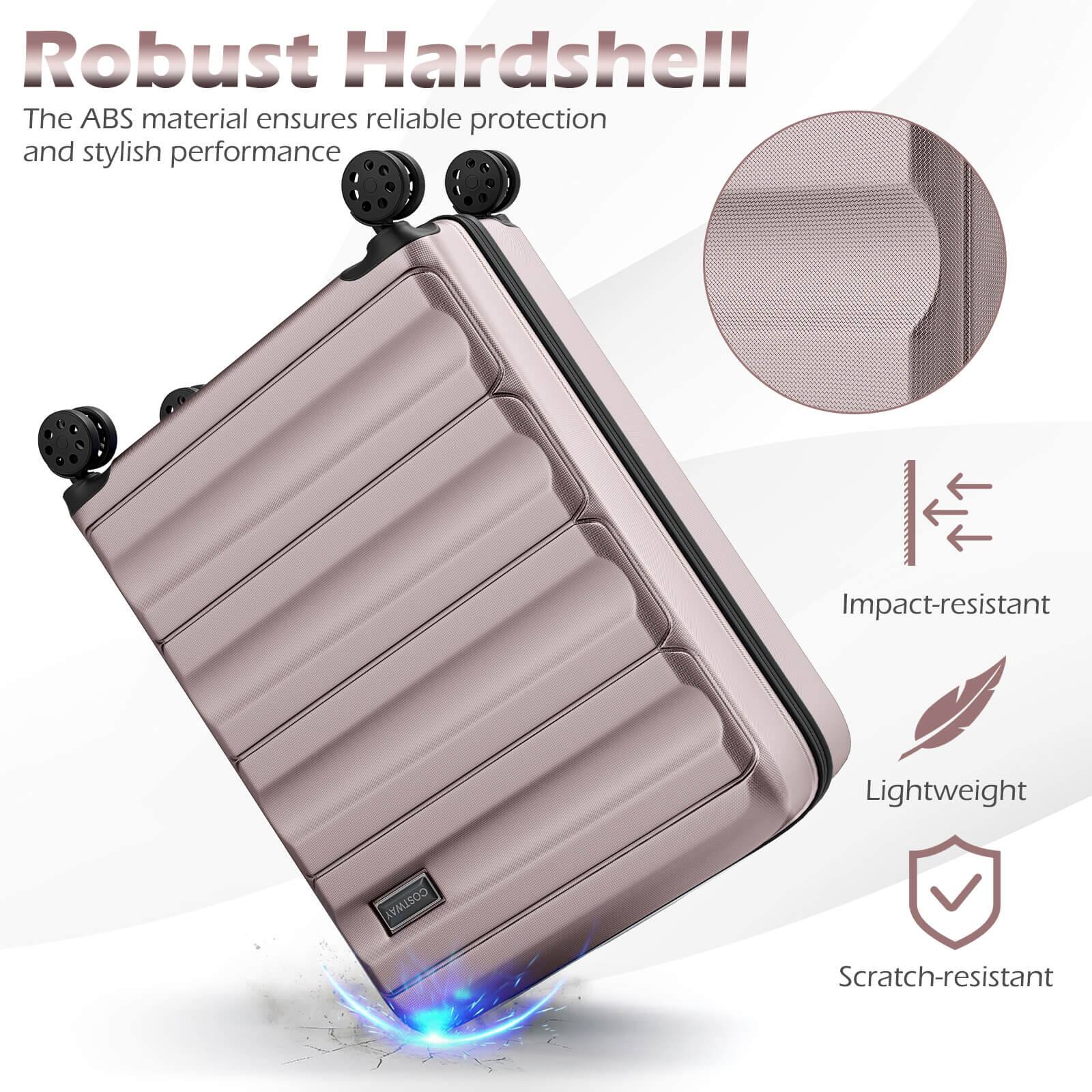 Robust Hardshell

The ABS material ensures reliable protection and stylish performance

- Impact-resistant
- Lightweight
- Scratch-resistant