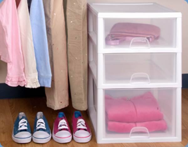 Alt View 4. Sterilite - Sterilite 16 Qt Clear Stacking Storage Drawer Container (6 Pack) + 6 Qt (6 Pack).