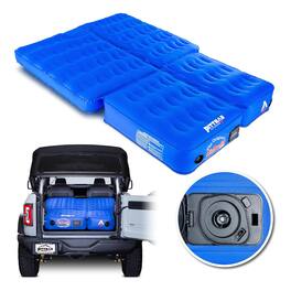 Pittman Outdoors - 2 Piece Air Mattress with Pump, Inflatable Bed for Ford Bronco - Blue