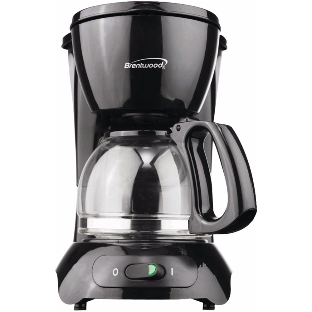 Brentwood 4-Cup Coffee Maker Black 91594441M - Best Buy