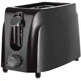 Brentwood - 2-Slice Wide-Slot Toaster - Black