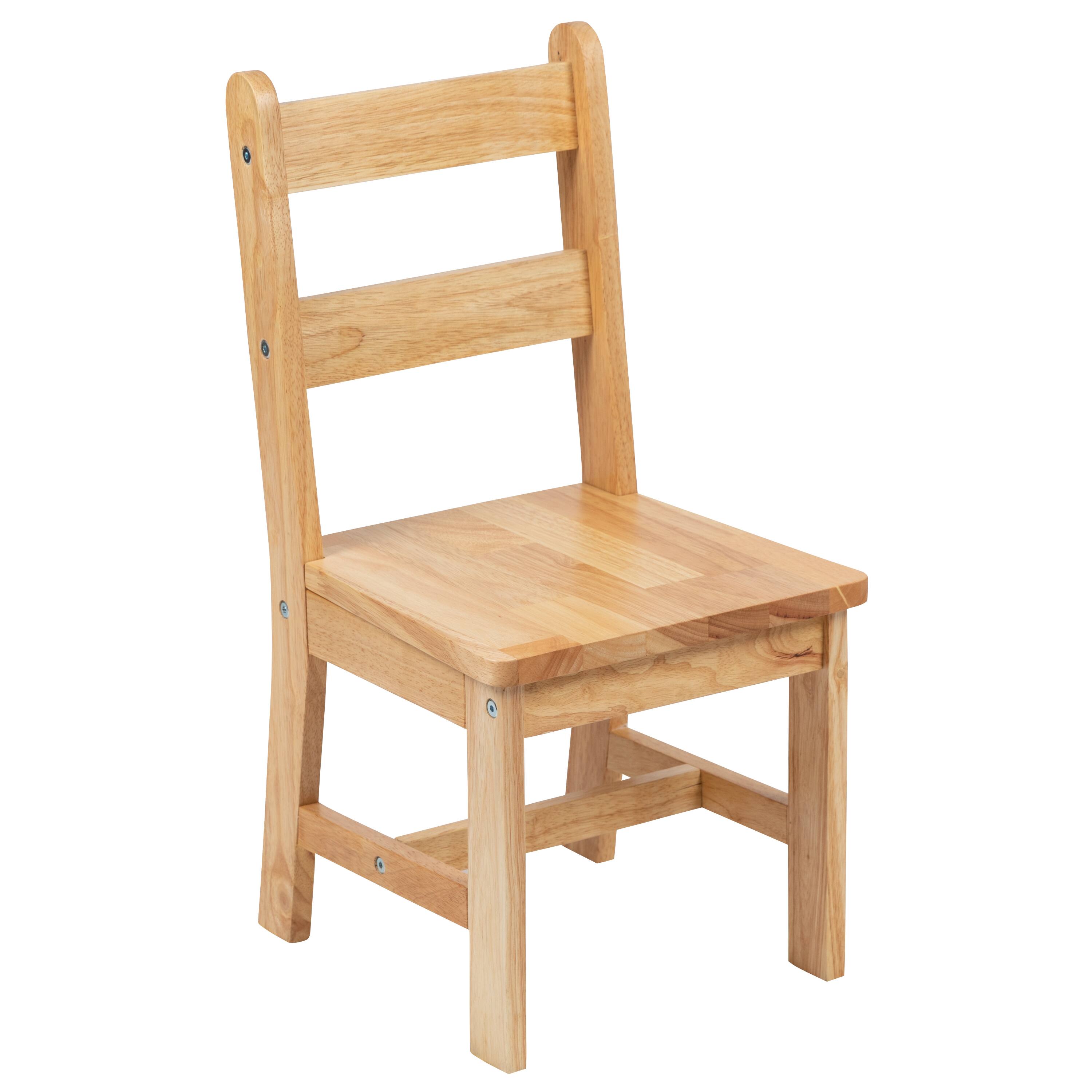 Alt View 22. Alamont Home - Kids Solid Hardwood Table and Chair Set for Playroom, Bedroom, Kitchen - 3 Piece Set - Natural.