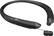 Left. LG - Refurbished TONE INFINIM Wireless In-Ear Behind-the-Neck Headphones - Black.