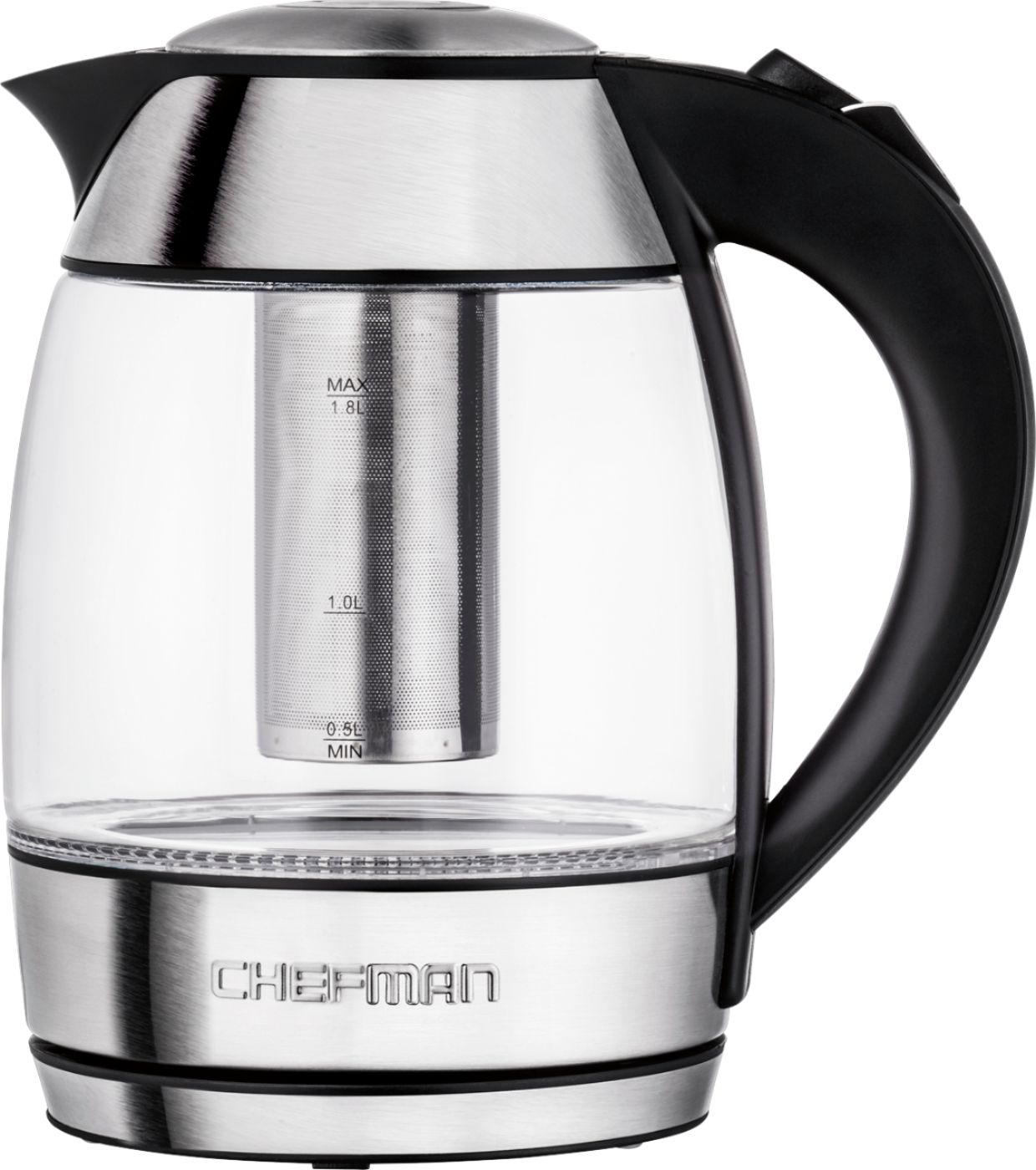 Chefman Stainless Steel Electric Kettle RJ11-18-TI-KW, Color