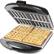 Angle. CHEFMAN - Square Flip Waffle Maker - Black.
