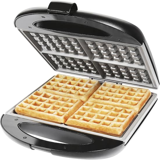 Chefman Square Flip Waffle Maker Black Rj03 4s Cm Best Buy