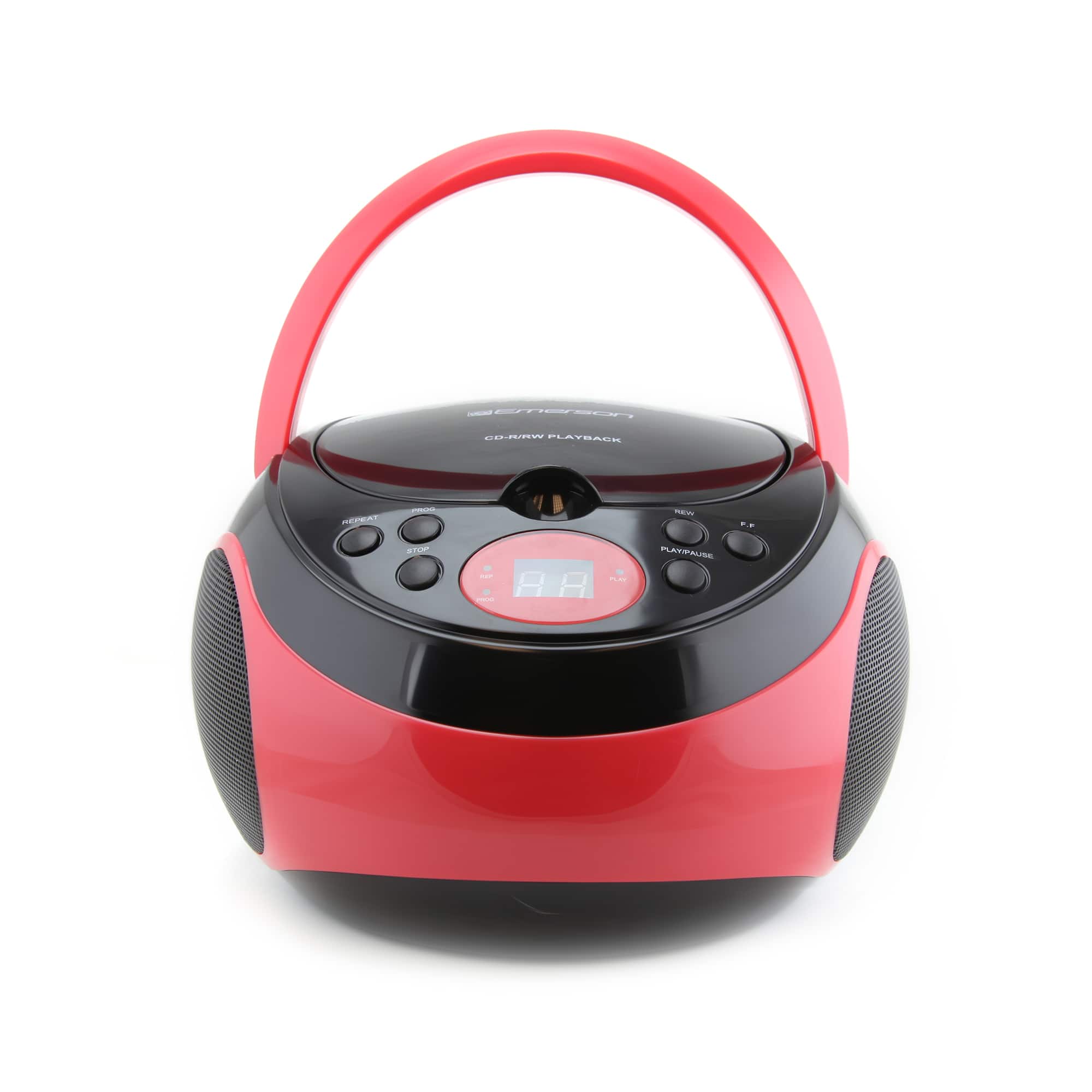 Emerson - Portable CD Player with AM/FM Radio, (EPB-3000 - Red
