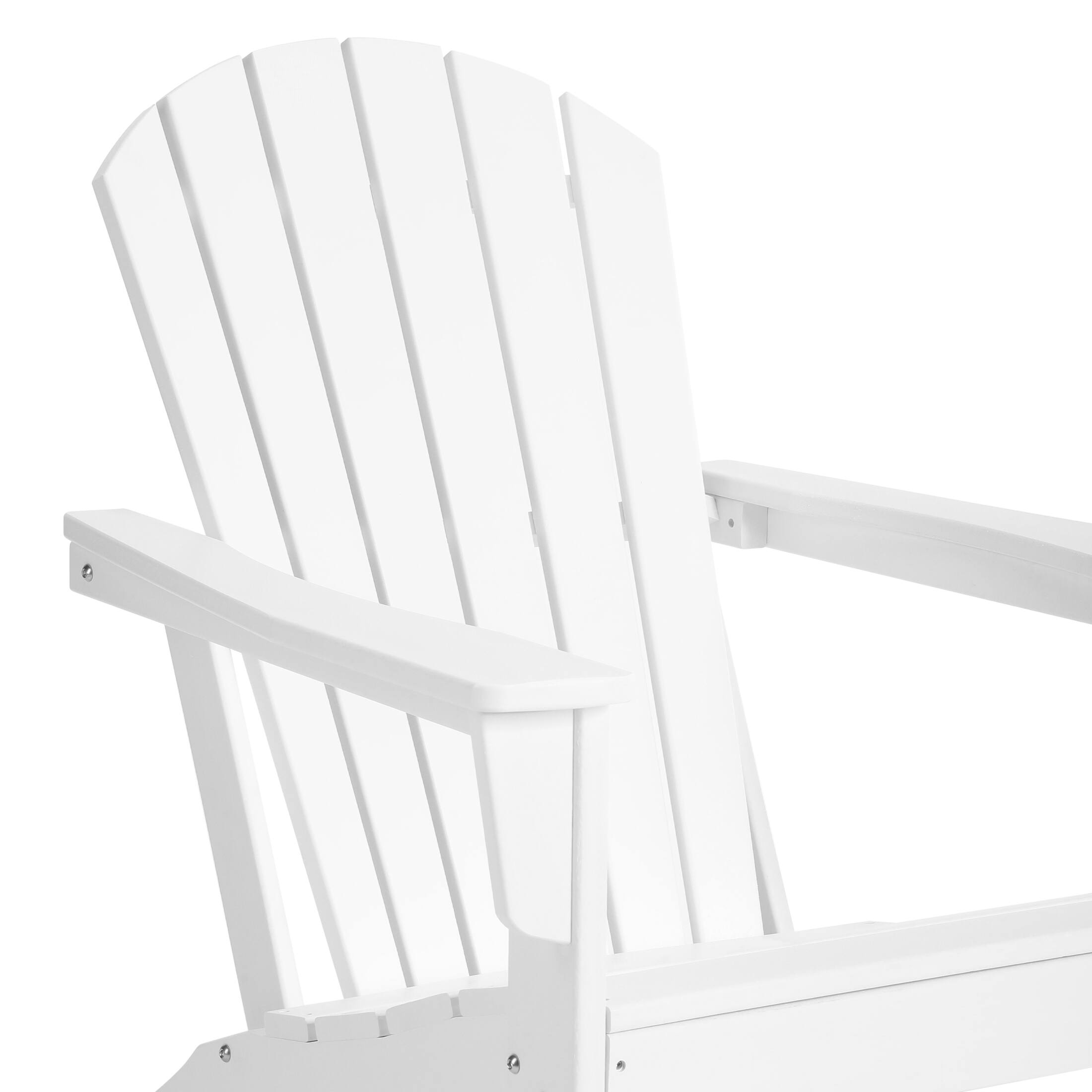 Alt View 4. WestinTrends - WestinTrends Dylan Outdoor Adirondack Chair (Set of 2) - White.