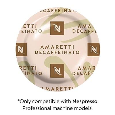 AMARETTI DECAFFEINATO  
*Only compatible with Nespresso Professional machine models.