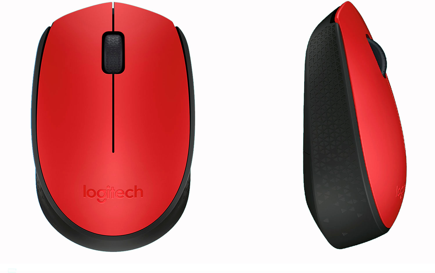 Logitech M190 USB Wireless Fullsize Mouse - Red