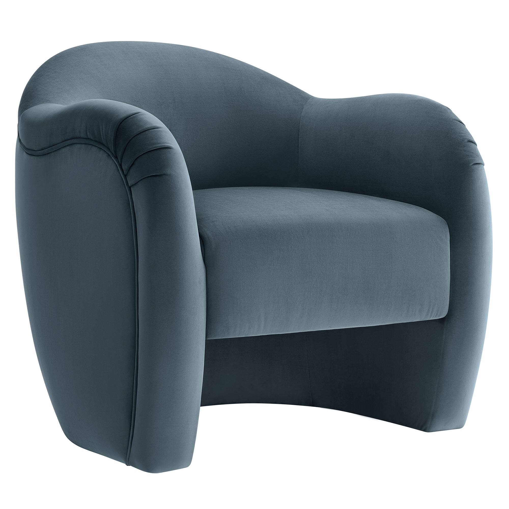 Angle. Modway - Compose Performance Velvet Accent Chair by Modway - Cadet Blue.