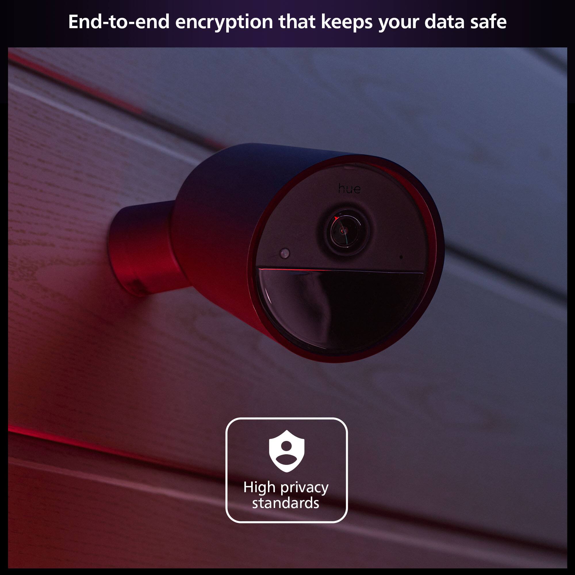 End-to-end encryption that keeps your data safe. High privacy standards.