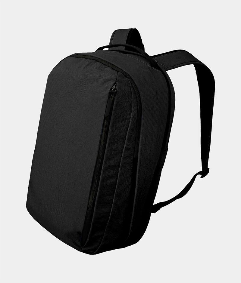 Front. ALPAKA - Metro Backpack Pro 24L Laptop Backpack for Men, Backpack with Laptop Compartment (16"), 3-Zone Storage - Black Axoflux 400D Ripstop Nylon.