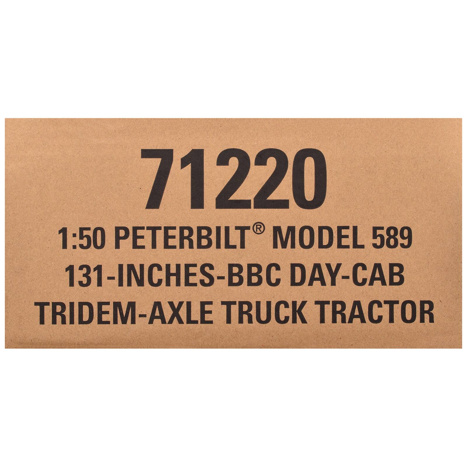 Peterbilt 589 Truck Tractor with Day Cab Legendary Red 