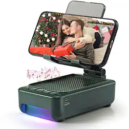 Pacoar Cade - led usb Light Gifts For Men Him Cell Phone Stand With Speaker&led Color Changing Light Women Dad Her Husband Cool Tech - Green