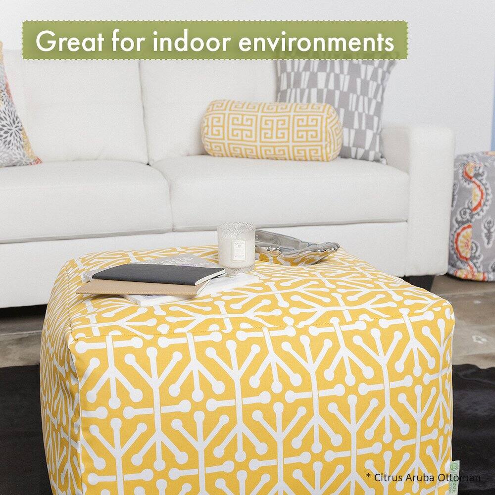 Great for indoor environments

* Citrus Aruba Ottoman
