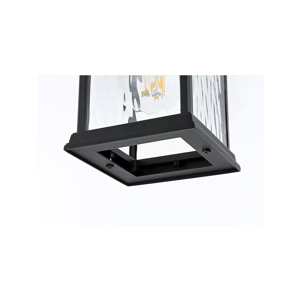 Alt View 1. Elegant Lighting - Mascher 7 inch Outdoor Pendant in Black - Black.