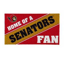 Evergreen Enterprises - Ottawa Senators 16" x 28" Coir Logo Doormat - Multicolor