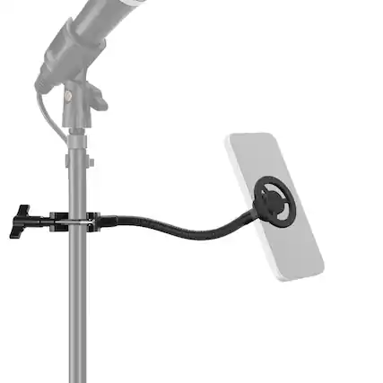 Front. Neewer - BASICS Magnetic Phone Holder for Mic Stand - MS040.