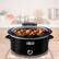 Alt View 11. Crock-Pot - 6qt Slow Cooker - Black.