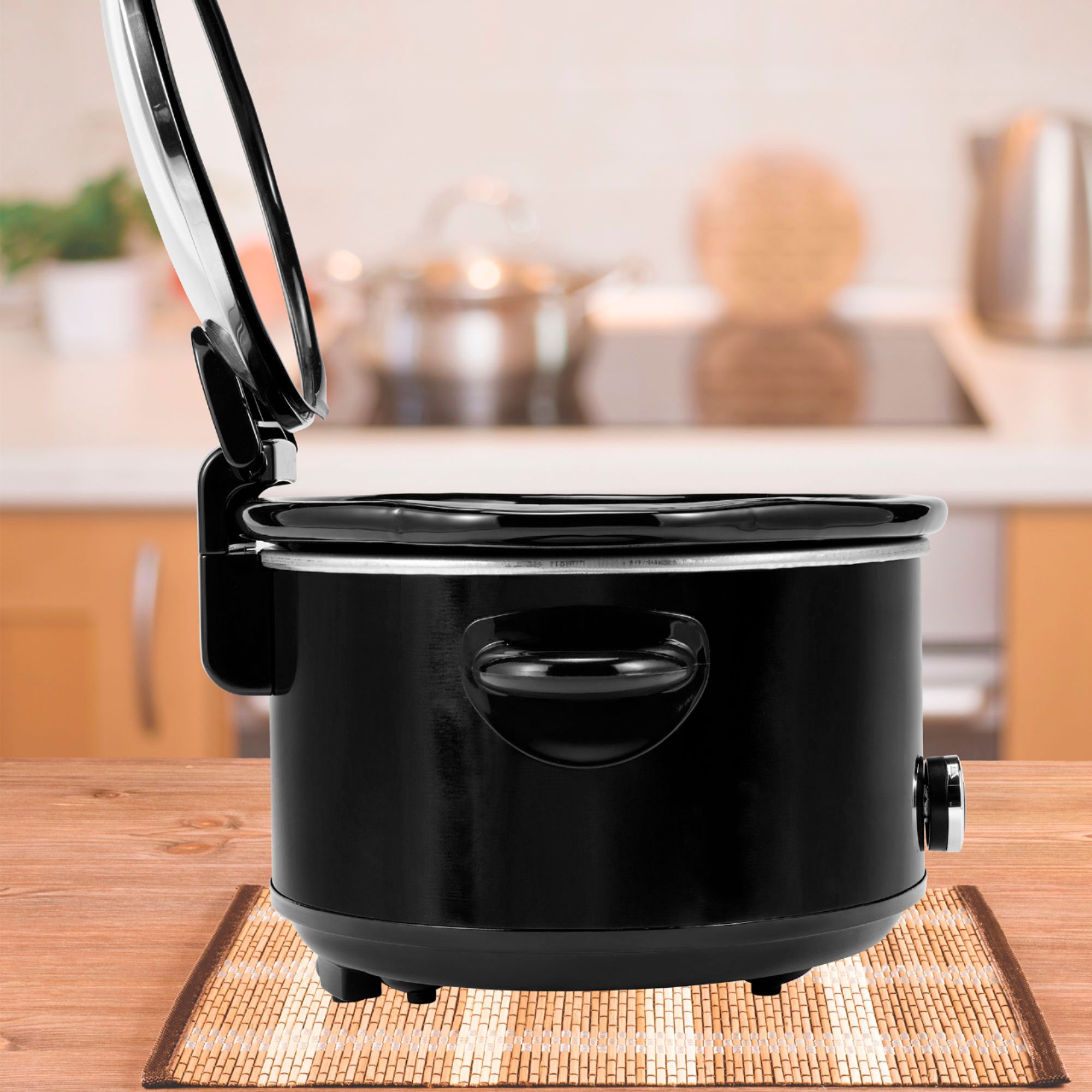 Crock-Pot SCCPVM600H-BI - Oval Lift & Serve Hinged Lid Slow Cooker