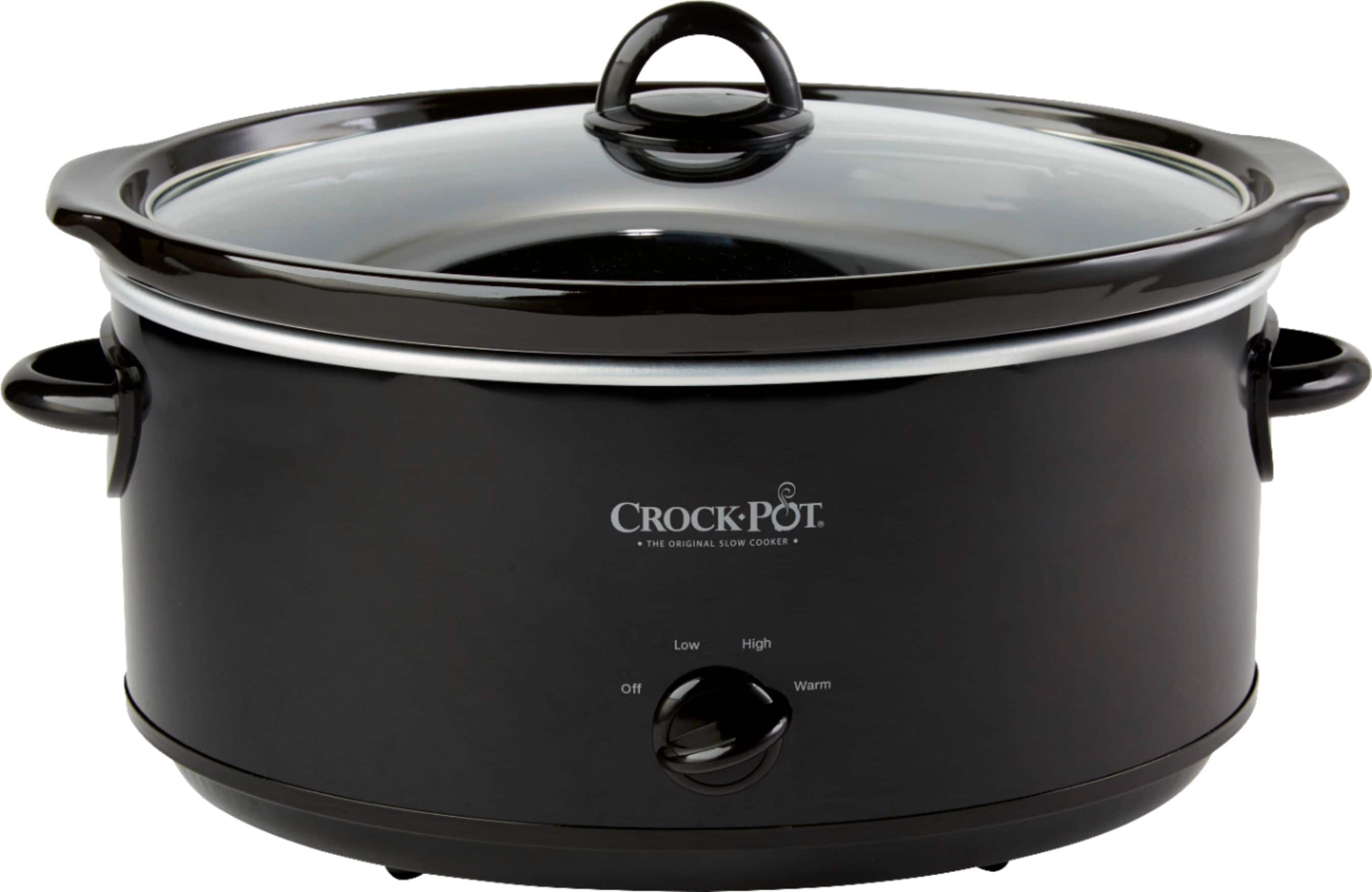 Crockpot - Crock-Pot 8-Quart Oval Manual Slow Cooker - Black