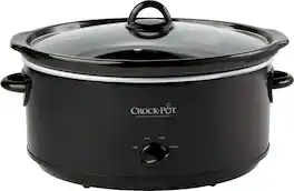 Crockpot - Crock-Pot 8-Quart Oval Manual Slow Cooker - Black