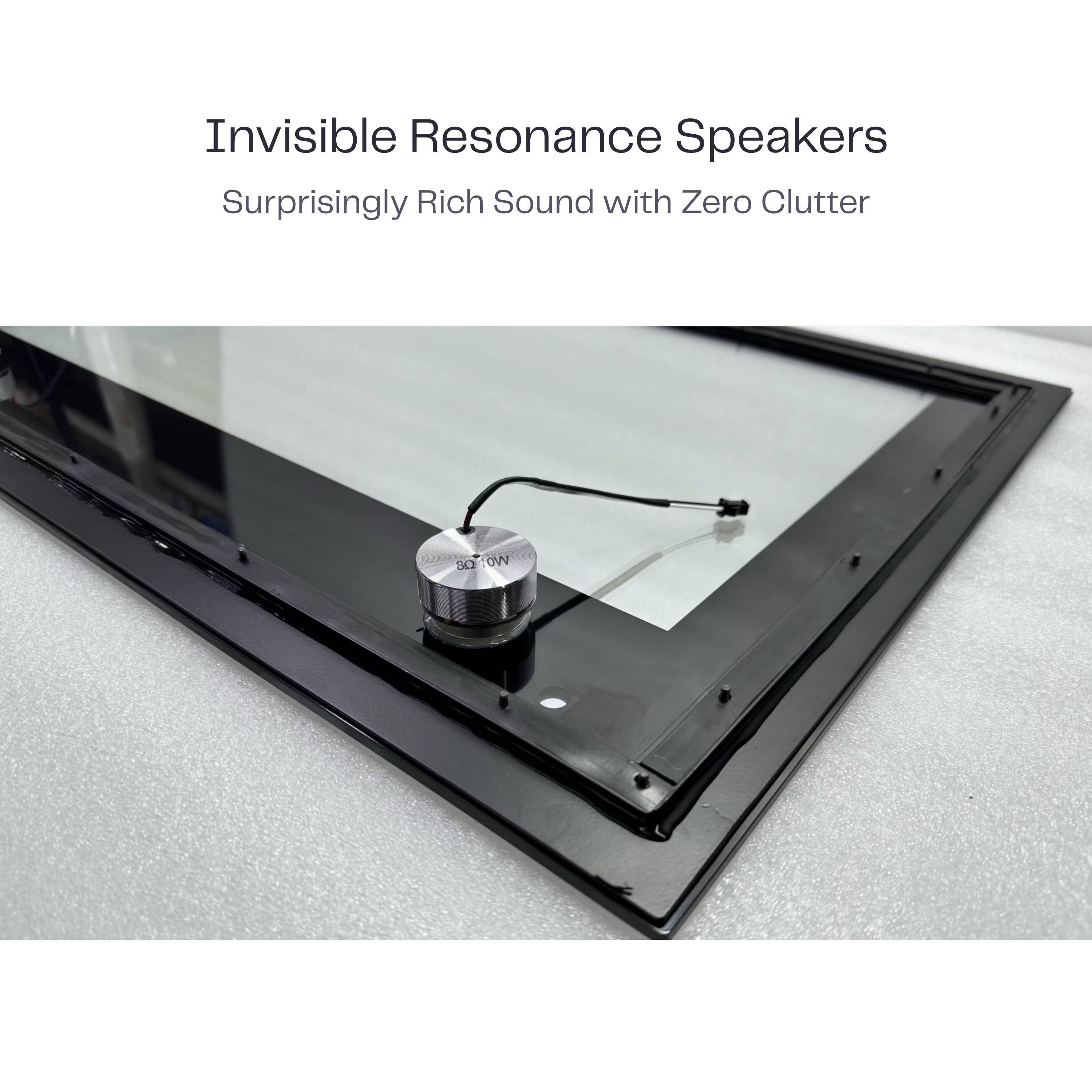 Invisible Resonance Speakers  
Surprisingly Rich Sound with Zero Clutter