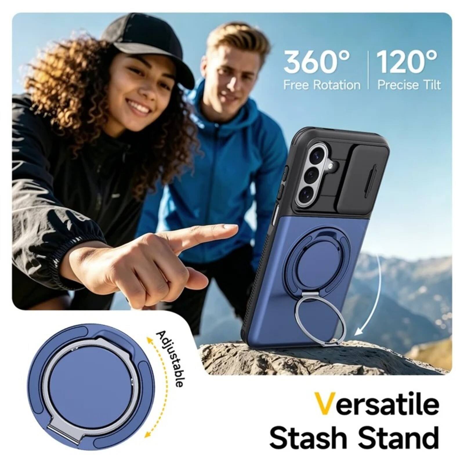 360° 120° Free Rotation Precise Tilt Adjustable Versatile Stash Stand