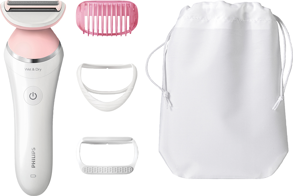Best Buy: Philips SatinShave Advanced Electric Shaver Pearl White/Pink ...