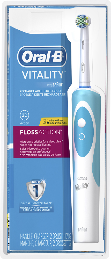 Customer Reviews: Oral-B Vitality Electric Toothbrush Blue/white D12523 -  Best Buy