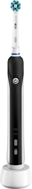 Angle. Oral-B - Pro 1000 Electric Toothbrush - Black.