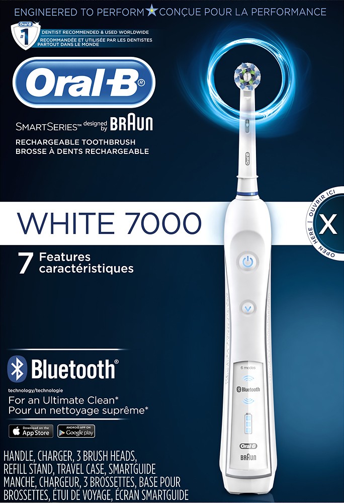 Oral-B 7000 Electric Connected Toothbrush White D36.535.6XW - Best Buy